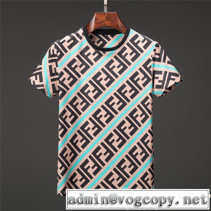 海外セレブは大人気 FENDI フェンディ 半袖Tシャツ 3色可選 2019年春夏シーズンの人気 キレイめ感が強い