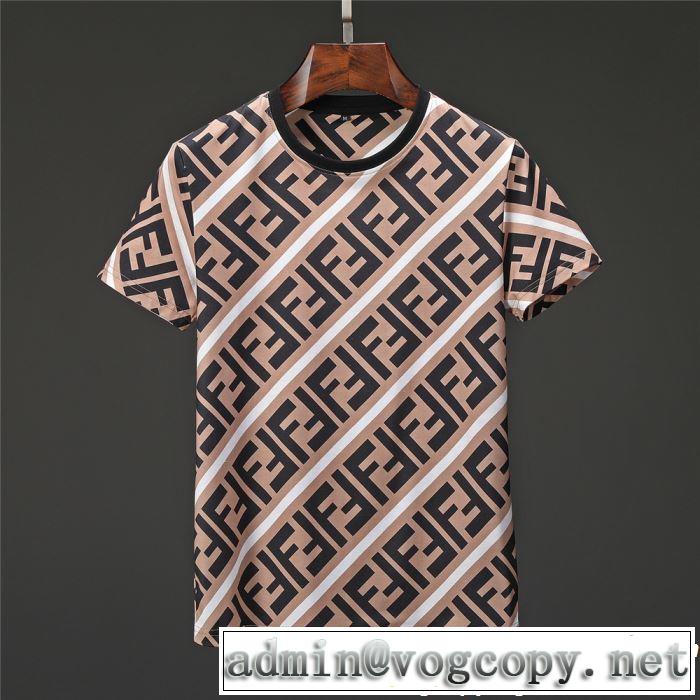 海外セレブは大人気 FENDI フェンディ 半袖Tシャツ 3色可選 2019年春夏シーズンの人気 キレイめ感が強い