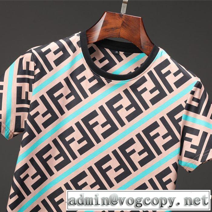 海外セレブは大人気 FENDI フェンディ 半袖Tシャツ 3色可選 2019年春夏シーズンの人気 キレイめ感が強い