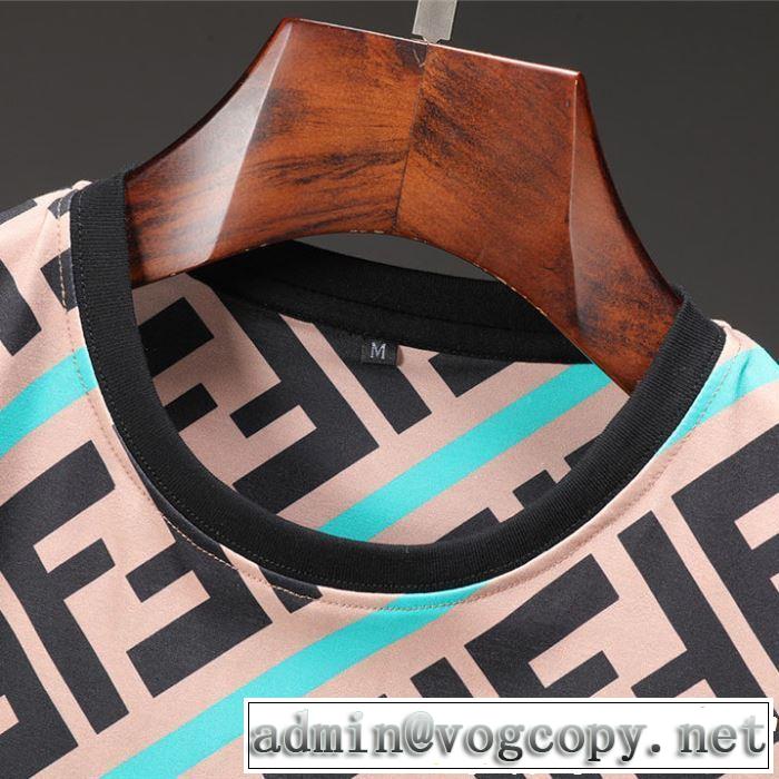 海外セレブは大人気 FENDI フェンディ 半袖Tシャツ 3色可選 2019年春夏シーズンの人気 キレイめ感が強い