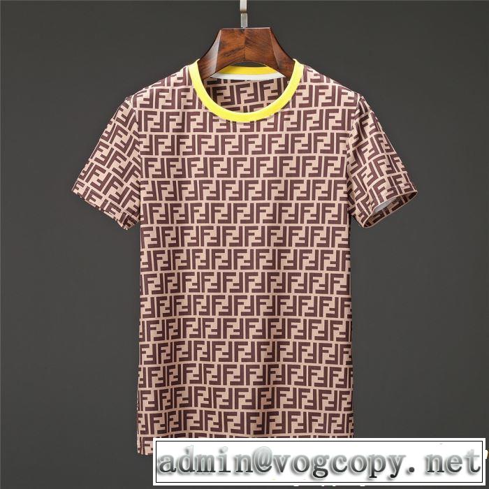 2019春夏は人気定番 オススメしたい最新注目ファション 半袖Tシャツ 2色可選  FENDI フェンディ
