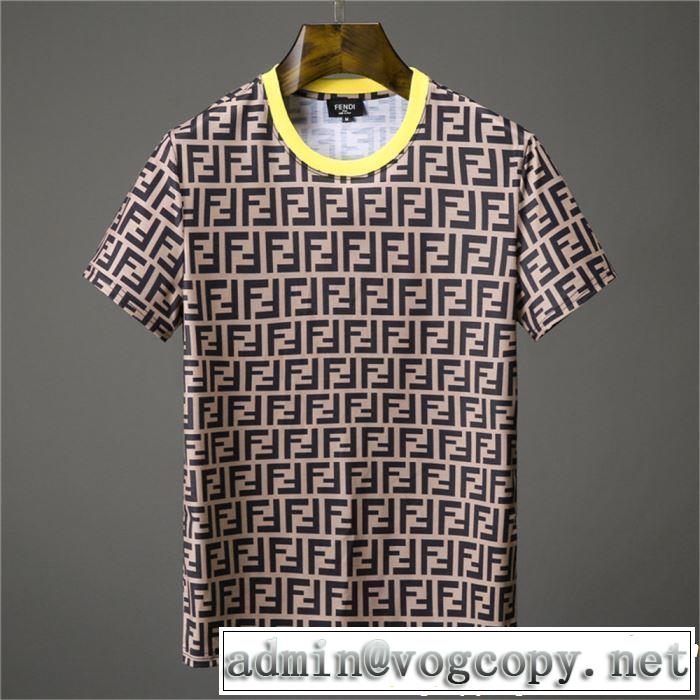 2019春夏は人気定番 オススメしたい最新注目ファション 半袖Tシャツ 2色可選  FENDI フェンディ