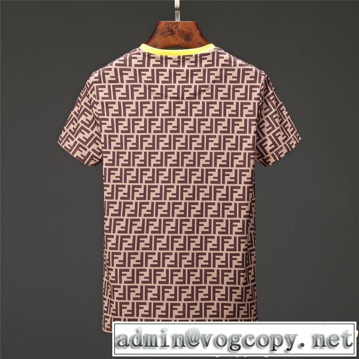 2019春夏は人気定番 オススメしたい最新注目ファション 半袖Tシャツ 2色可選  FENDI フェンディ