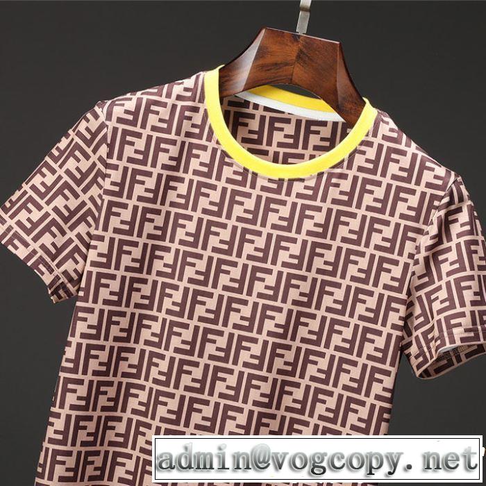 2019春夏は人気定番 オススメしたい最新注目ファション 半袖Tシャツ 2色可選  FENDI フェンディ