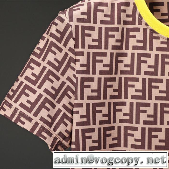 2019春夏は人気定番 オススメしたい最新注目ファション 半袖Tシャツ 2色可選  FENDI フェンディ