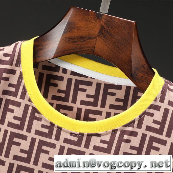 2019春夏は人気定番 オススメしたい最新注目ファション 半袖Tシャツ 2色可選  FENDI フェンディ