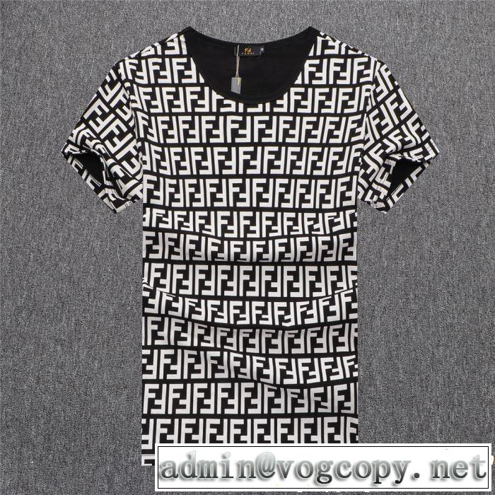 上品な涼やかさある印象に  FENDI フェンディ 半袖Tシャツ 3色可選 2019春夏のトレンド新商品