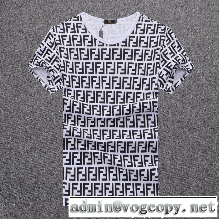 上品な涼やかさある印象に  FENDI フェンディ 半袖Tシャツ 3色可選 2019春夏のトレンド新商品