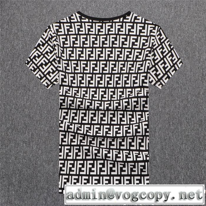 上品な涼やかさある印象に  FENDI フェンディ 半袖Tシャツ 3色可選 2019春夏のトレンド新商品