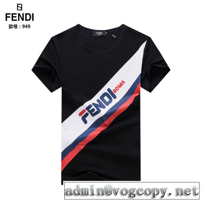 FENDI フェンディ 半袖Tシャツ 2色可選 人気夏ファションおすすめ 2019春夏人気トレンドアイテム