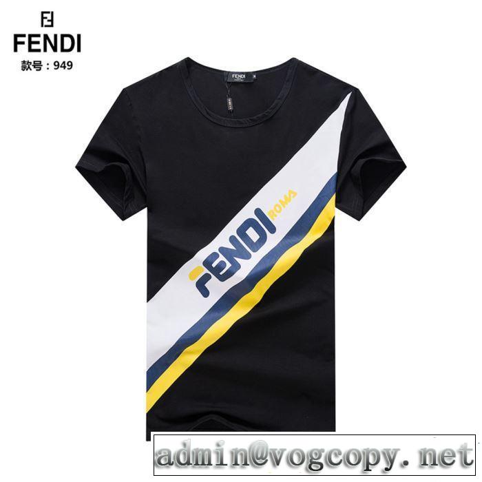FENDI フェンディ 半袖Tシャツ 2色可選 人気夏ファションおすすめ 2019春夏人気トレンドアイテム
