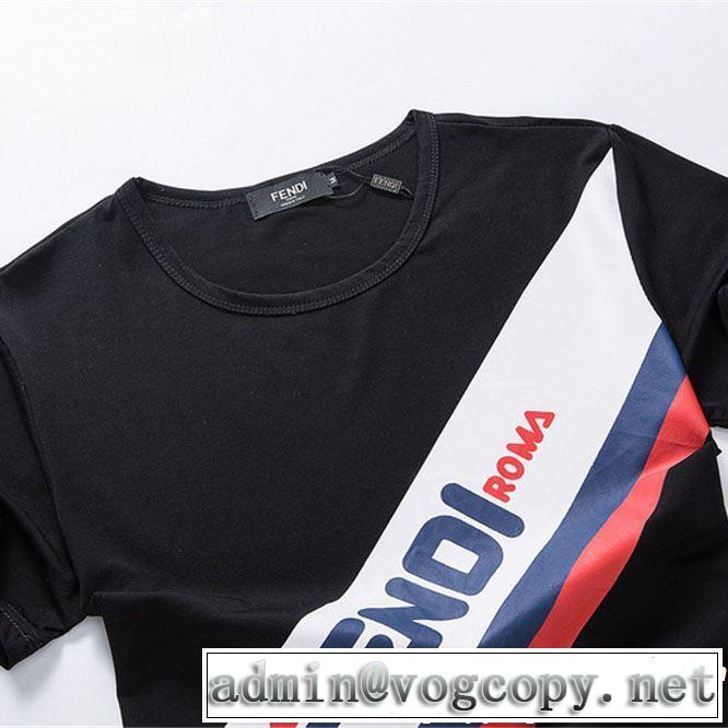 FENDI フェンディ 半袖Tシャツ 2色可選 人気夏ファションおすすめ 2019春夏人気トレンドアイテム