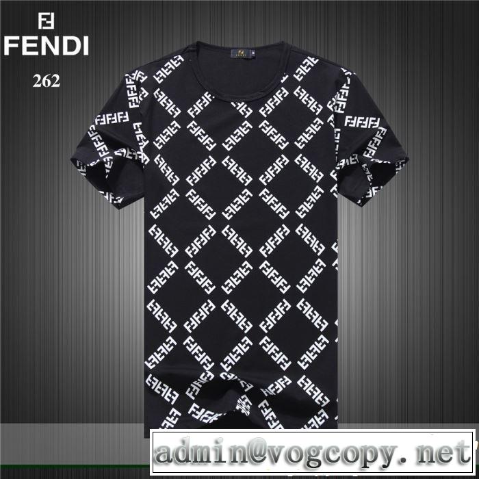 最新のトレンドブランド人気的 2019春夏トレンドアイテム FENDI フェンディ 半袖Tシャツ 3色可選