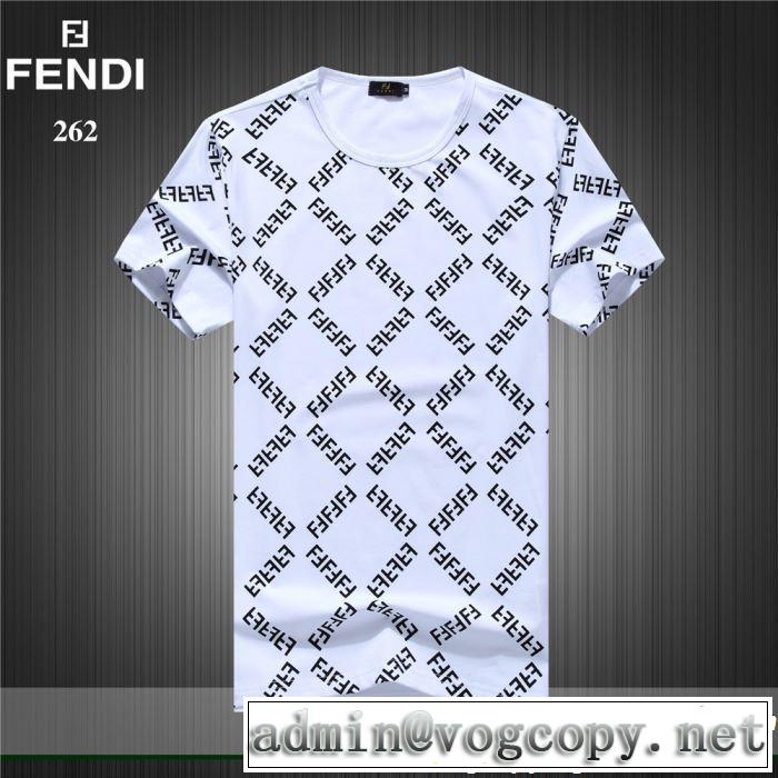 最新のトレンドブランド人気的 2019春夏トレンドアイテム FENDI フェンディ 半袖Tシャツ 3色可選
