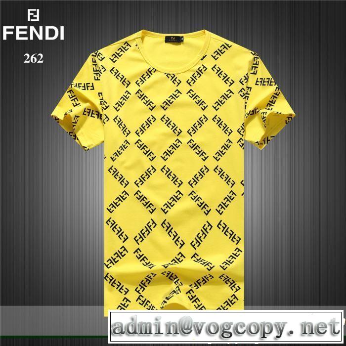最新のトレンドブランド人気的 2019春夏トレンドアイテム FENDI フェンディ 半袖Tシャツ 3色可選