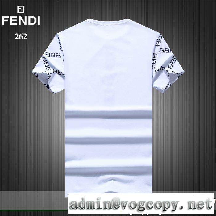 最新のトレンドブランド人気的 2019春夏トレンドアイテム FENDI フェンディ 半袖Tシャツ 3色可選