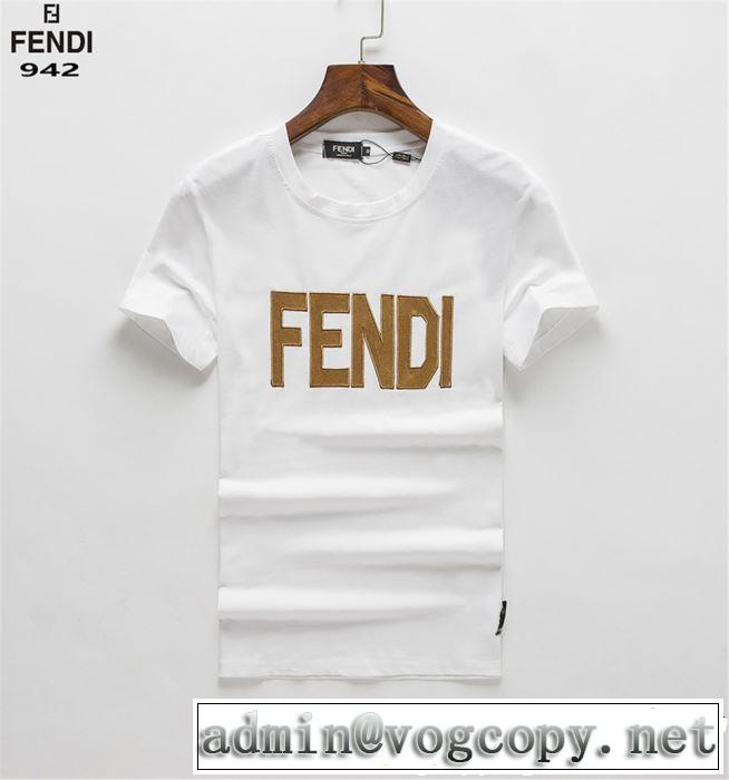 おしゃれデザインも大人気 FENDI フェンディ 半袖Tシャツ 2色可選 【2019春夏】最新コレクション
