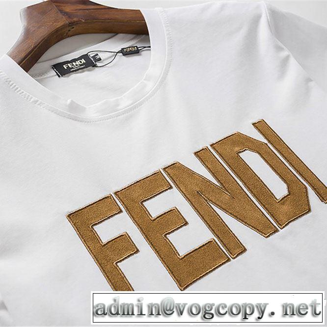 おしゃれデザインも大人気 FENDI フェンディ 半袖Tシャツ 2色可選 【2019春夏】最新コレクション