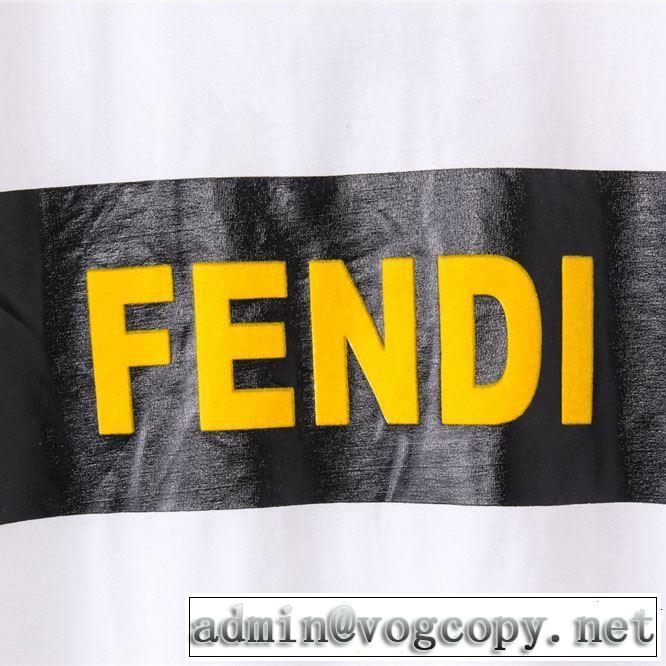 4色可選 半袖Tシャツ 春夏の流行りトップス 2019年春夏のトレンドアイテム FENDI フェンディ