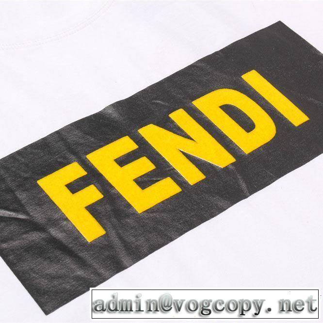 4色可選 半袖Tシャツ 春夏の流行りトップス 2019年春夏のトレンドアイテム FENDI フェンディ
