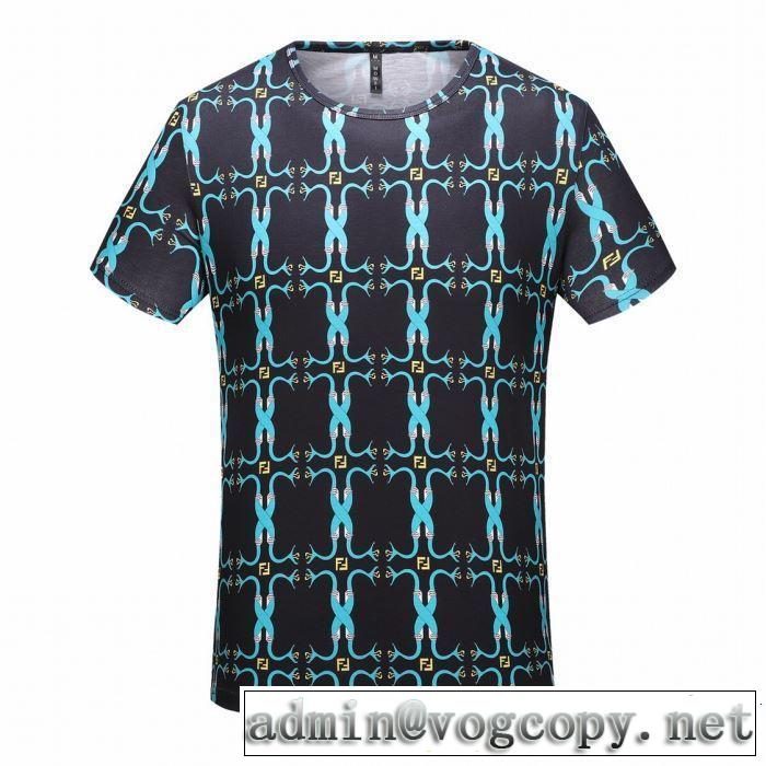 FENDI フェンディ 半袖Tシャツ 2色可選 清涼感とカジュアルスタイル 2019年春夏のトレンドアイテム