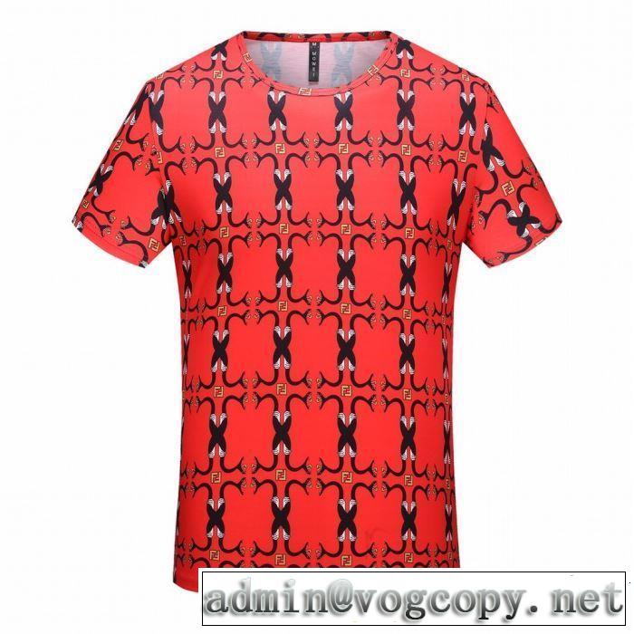 FENDI フェンディ 半袖Tシャツ 2色可選 清涼感とカジュアルスタイル 2019年春夏のトレンドアイテム