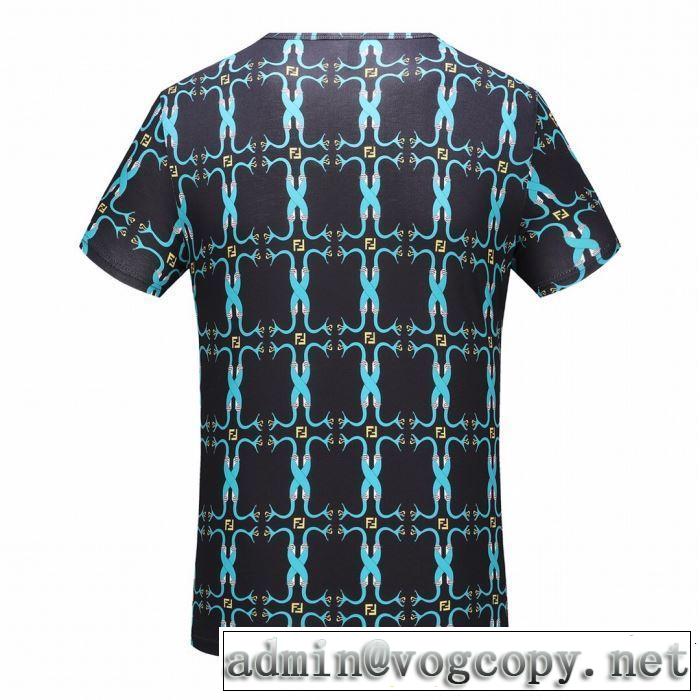 FENDI フェンディ 半袖Tシャツ 2色可選 清涼感とカジュアルスタイル 2019年春夏のトレンドアイテム