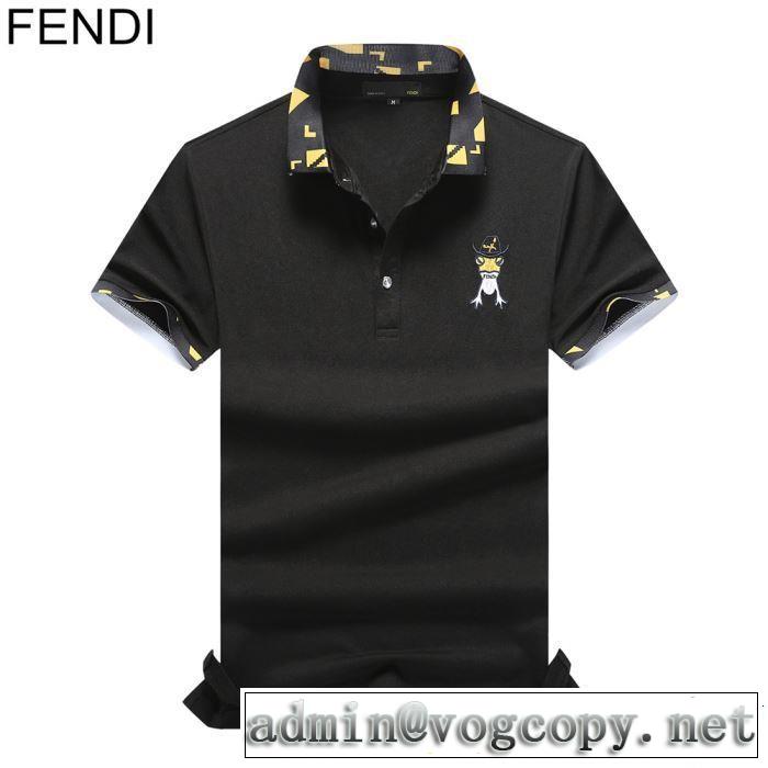 今季流行りの人気新作 2019春夏も引き続きトレンド FENDI フェンディ 半袖Tシャツ 2色可選