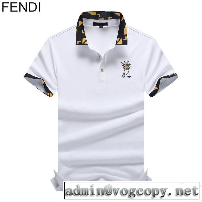 今季流行りの人気新作 2019春夏も引き続きトレンド FENDI フェンディ 半袖Tシャツ 2色可選