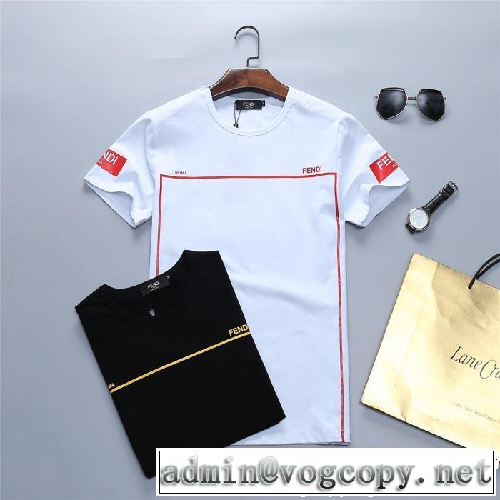 暑い今こそ活躍させたい！ 大人カジュアル夏ファッション2019 FENDI フェンディ 半袖Tシャツ 2色可選