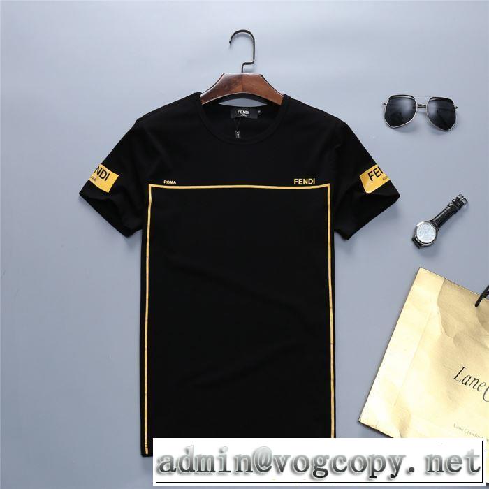 暑い今こそ活躍させたい！ 大人カジュアル夏ファッション2019 FENDI フェンディ 半袖Tシャツ 2色可選