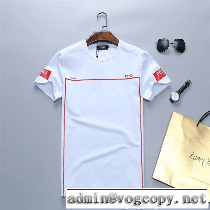 暑い今こそ活躍させたい！ 大人カジュアル夏ファッション2019 FENDI フェンディ 半袖Tシャツ 2色可選