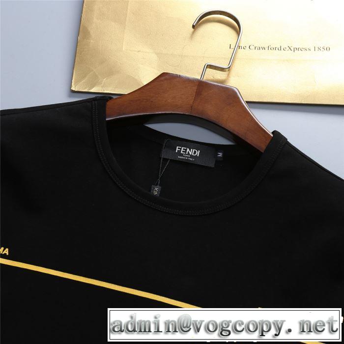 暑い今こそ活躍させたい！ 大人カジュアル夏ファッション2019 FENDI フェンディ 半袖Tシャツ 2色可選