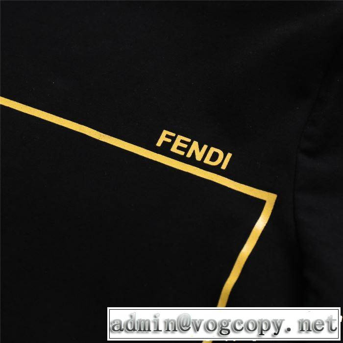 暑い今こそ活躍させたい！ 大人カジュアル夏ファッション2019 FENDI フェンディ 半袖Tシャツ 2色可選