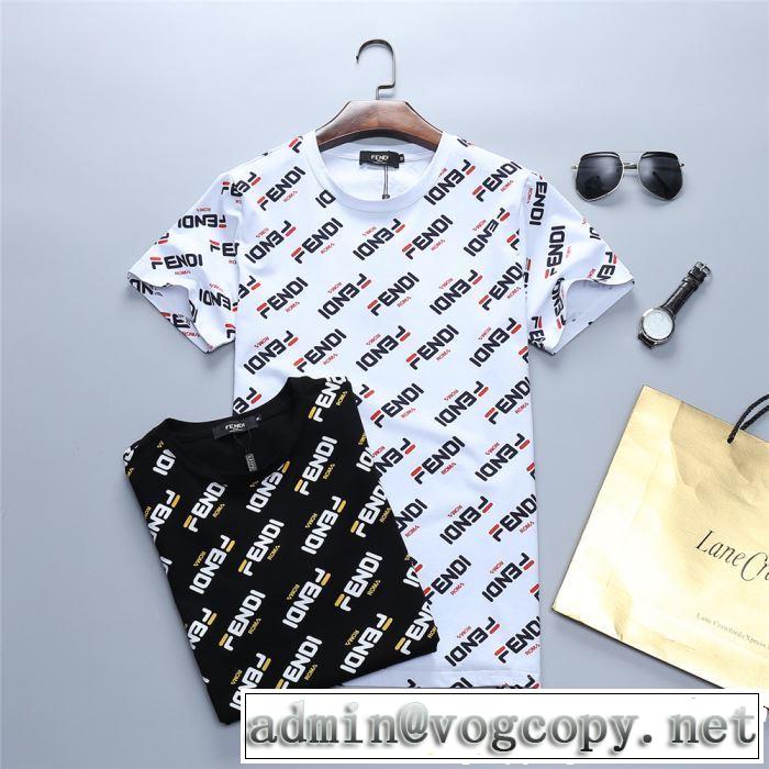 FENDI フェンディ 半袖Tシャツ 2色可選 2019年春夏シーズンの人気 注目度が高まり最新コレクション