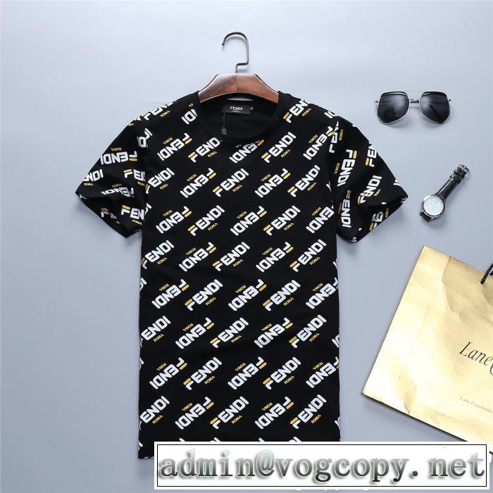 FENDI フェンディ 半袖Tシャツ 2色可選 2019年春夏シーズンの人気 注目度が高まり最新コレクション