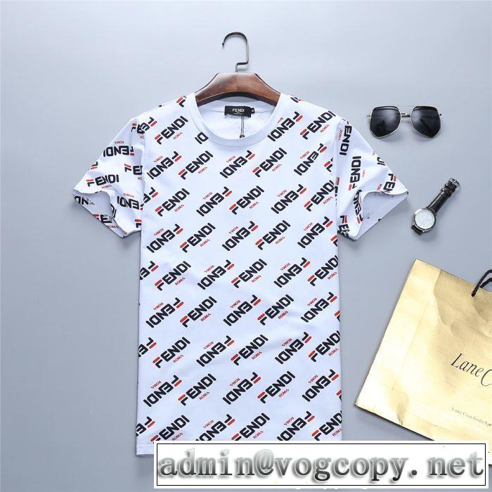 FENDI フェンディ 半袖Tシャツ 2色可選 2019年春夏シーズンの人気 注目度が高まり最新コレクション