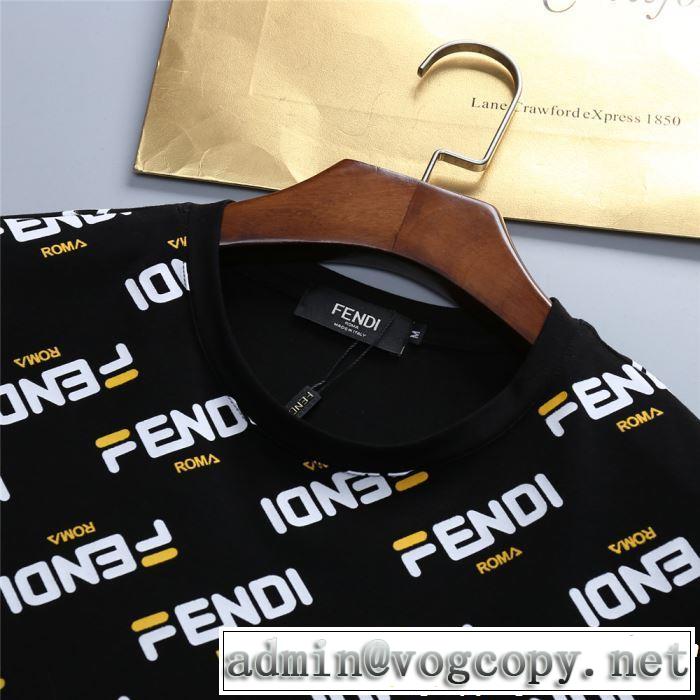 FENDI フェンディ 半袖Tシャツ 2色可選 2019年春夏シーズンの人気 注目度が高まり最新コレクション