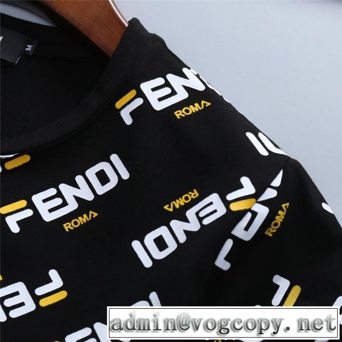 FENDI フェンディ 半袖Tシャツ 2色可選 2019年春夏シーズンの人気 注目度が高まり最新コレクション
