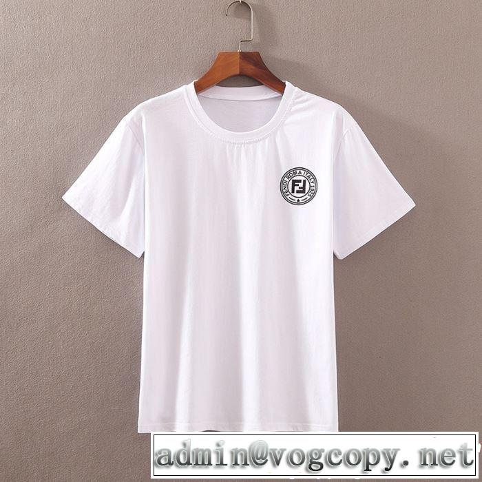 2色可選 半袖Tシャツ 男女兼用 大人の華やかさを演出 2019年春夏のトレンドアイテム FENDI フェンディ