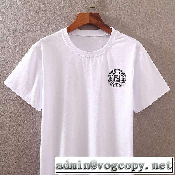 2色可選 半袖Tシャツ 男女兼用 大人の華やかさを演出 2019年春夏のトレンドアイテム FENDI フェンディ