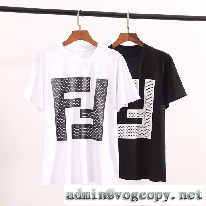 FENDI フェンディ 半袖Tシャツ 2色可選 2019即旬な装いに リラックススタイルが実現 男女兼用