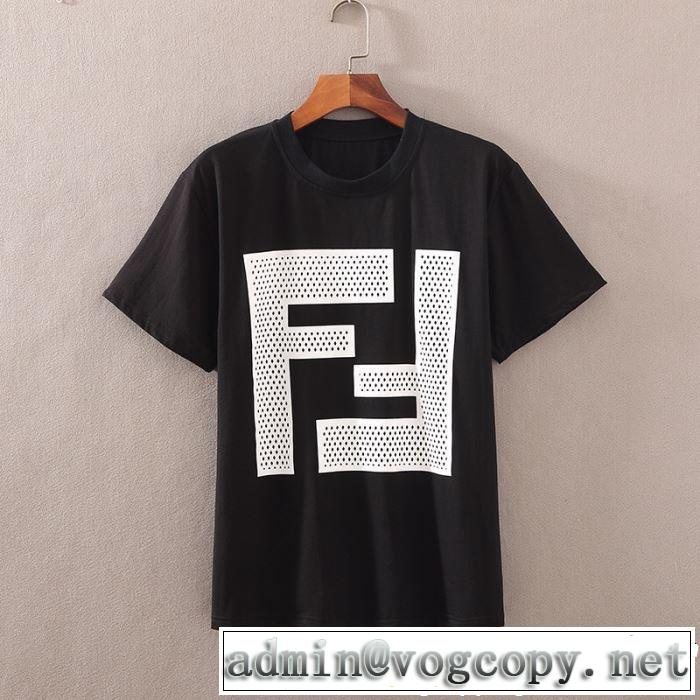 FENDI フェンディ 半袖Tシャツ 2色可選 2019即旬な装いに リラックススタイルが実現 男女兼用