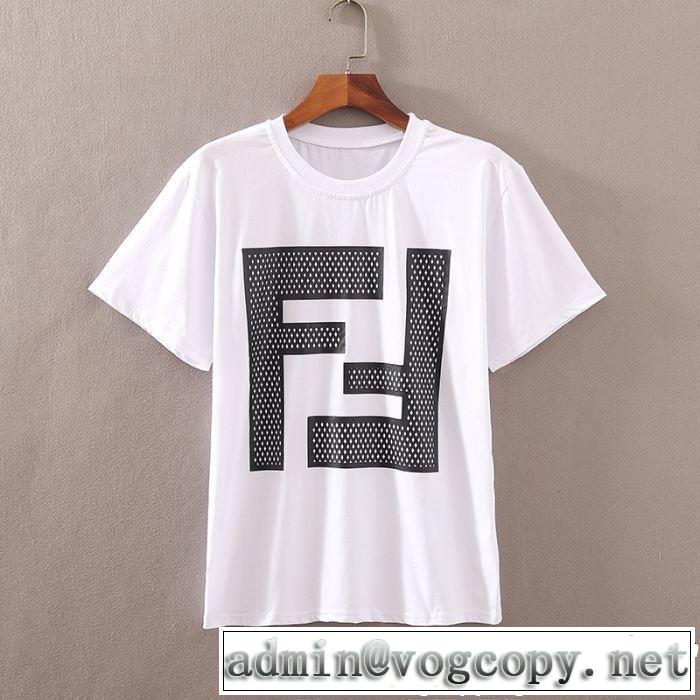 FENDI フェンディ 半袖Tシャツ 2色可選 2019即旬な装いに リラックススタイルが実現 男女兼用