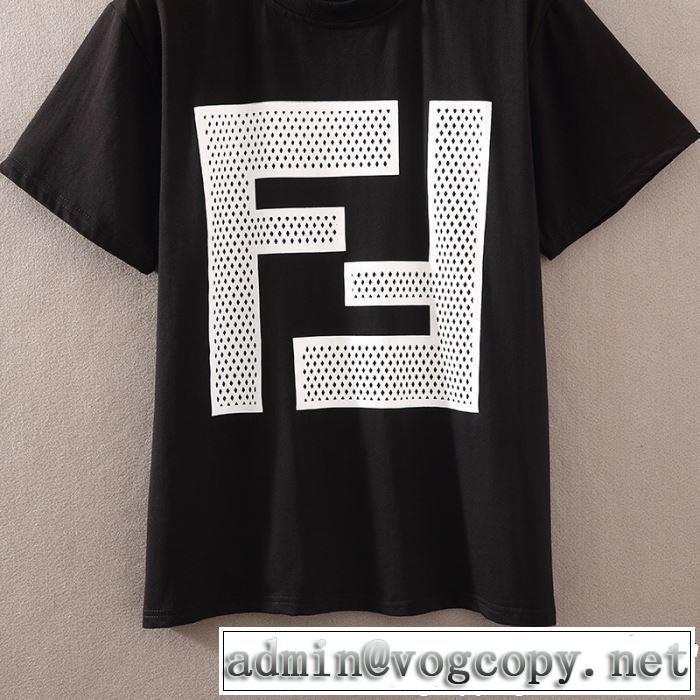FENDI フェンディ 半袖Tシャツ 2色可選 2019即旬な装いに リラックススタイルが実現 男女兼用
