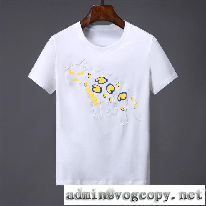 2019春夏は人気定番 FENDI フェンディ 半袖Tシャツ 2色可選 今期のトレンド定番アイテム