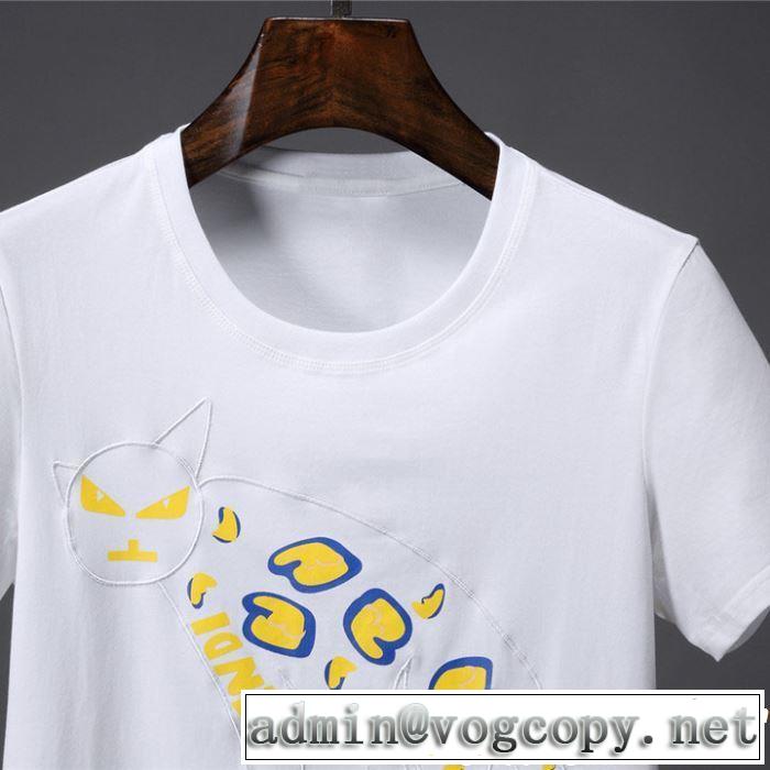 2019春夏は人気定番 FENDI フェンディ 半袖Tシャツ 2色可選 今期のトレンド定番アイテム
