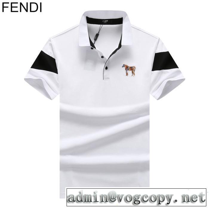 FENDI フェンディ 半袖Tシャツ 3色可選 大人カジュアル夏ファッション2019 ブランドの話題の新作も！