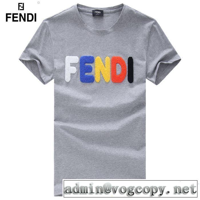 今年は大きめの新作がトレンド FENDI フェンディ 半袖Tシャツ 4色可選 2019春夏人気トレンドアイテム