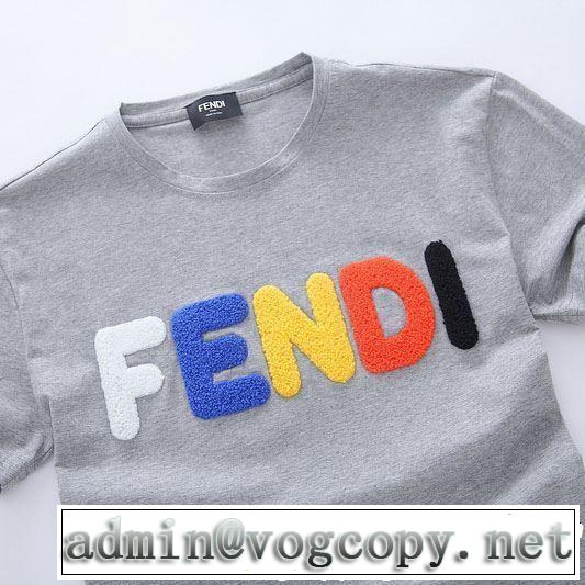 今年は大きめの新作がトレンド FENDI フェンディ 半袖Tシャツ 4色可選 2019春夏人気トレンドアイテム